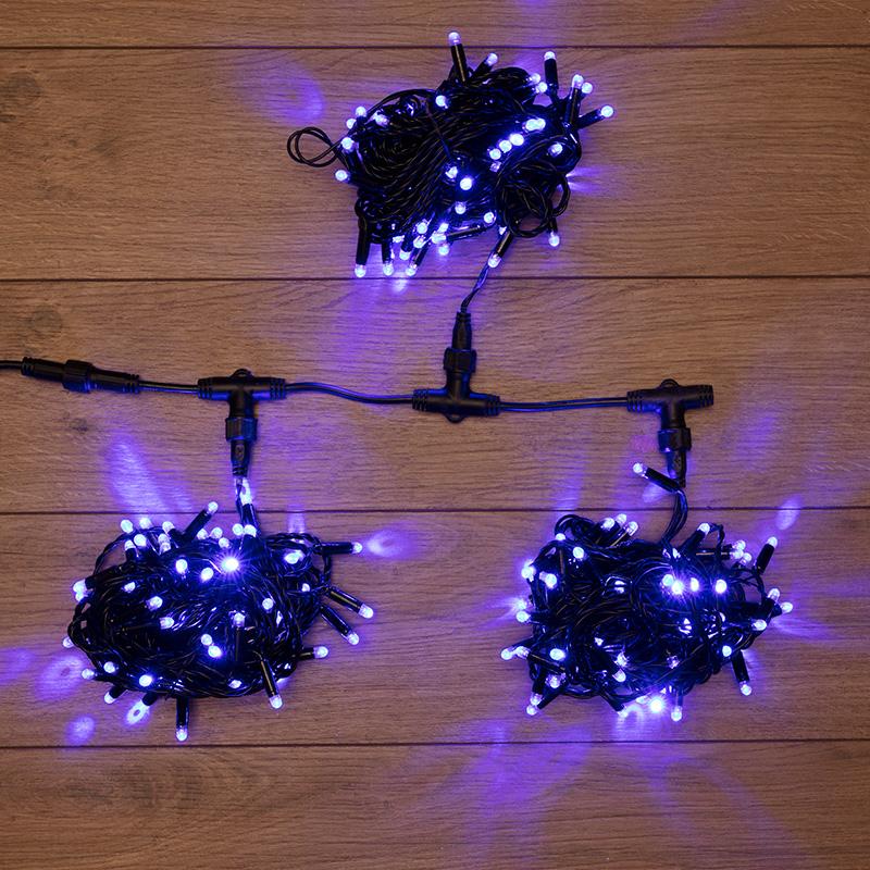 Гирлянда "LED ClipLight" 24V, 3 нити по 10 метров, цвет диодов Синий
