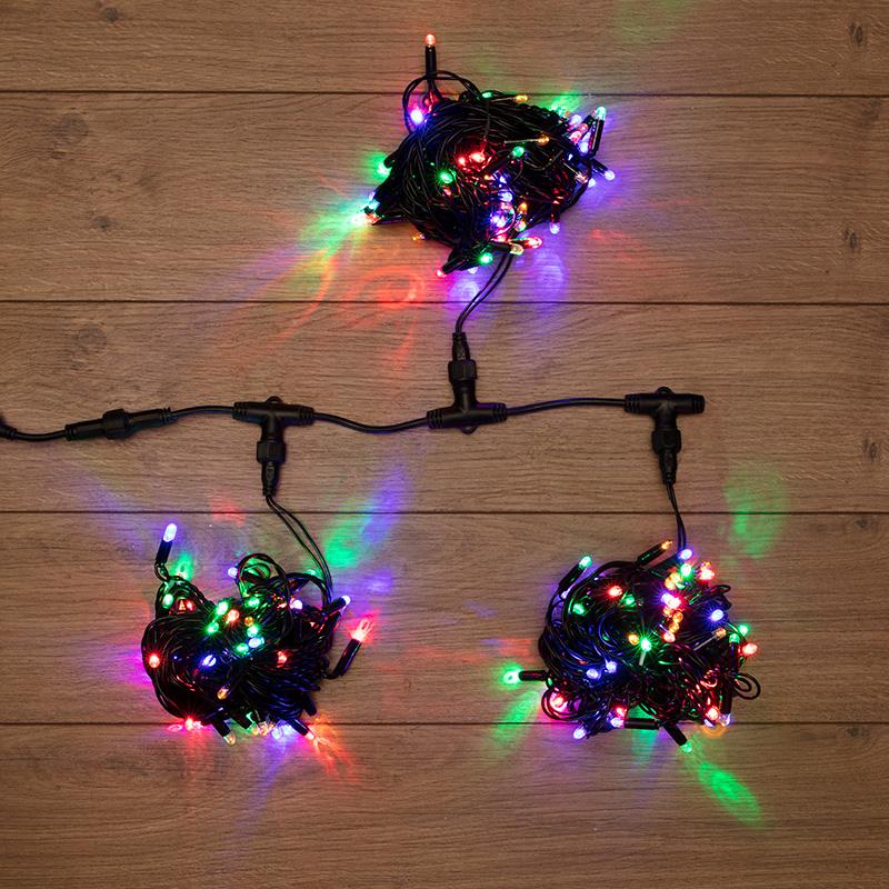 Гирлянда "LED ClipLight" 24V, 3 нити по 10 метров, цвет диодов Мульти