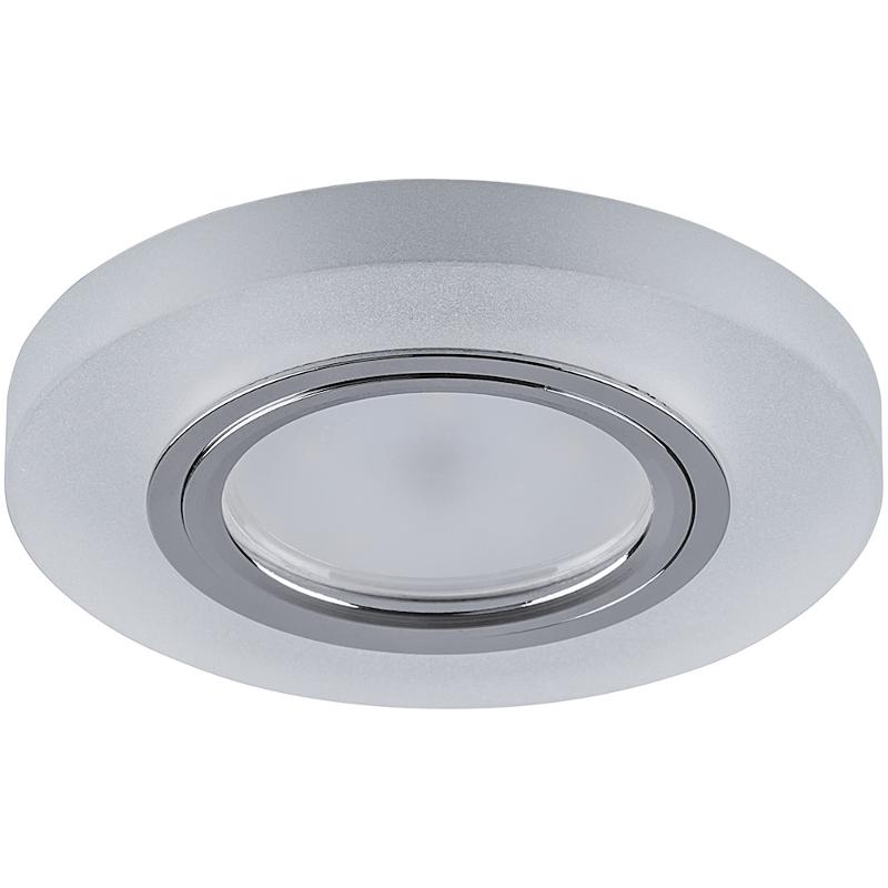 Светильник точечный встраиваемый под лампу, с LED подсветкой CD8060 15LED*2835SMD 4000K, MR16 50W G5.3 "круг", белый матовый