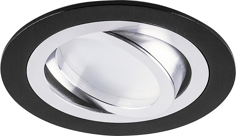 Светильник точечный встраиваемый под лампу DL2811 MR16 50W G5.3 "круг", черный