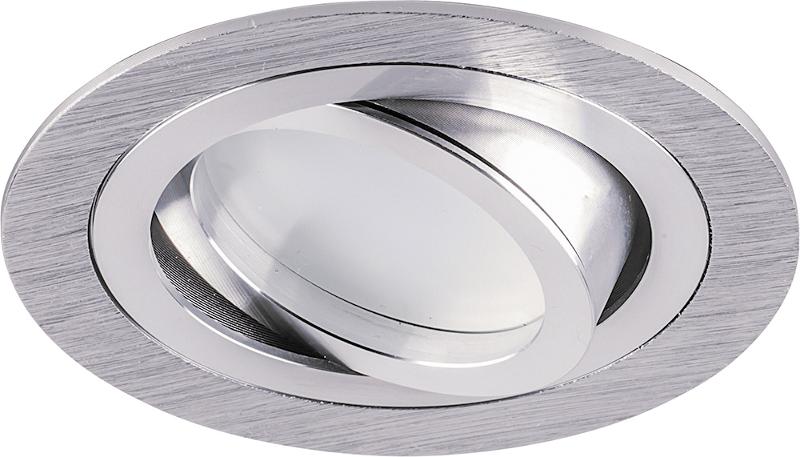 Светильник точечный встраиваемый под лампу DL2811 MR16 50W G5.3 "круг", хром (аналог DL272)