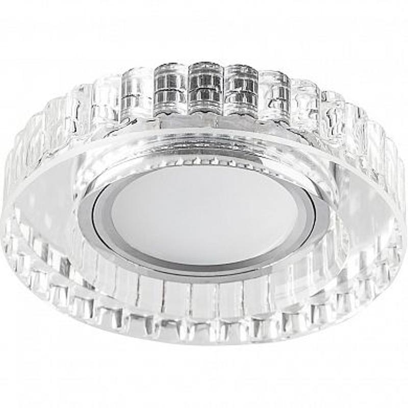 Светильник встраиваемый с LED подсветкой CD985 потолочный MR16 G5.3 прозрачный