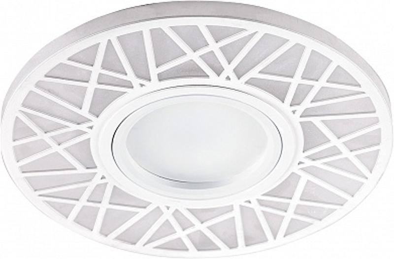 Светильник встраиваемый с LED подсветкой CD991 потолочный MR16 G5.3 белый