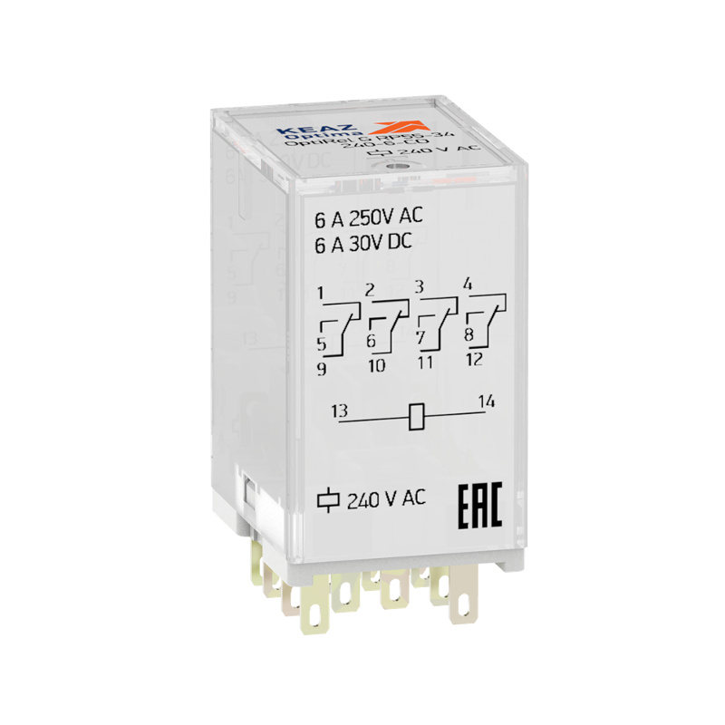 Реле промежуточное OptiRel G RP55-34-48D-6-CO/TIL