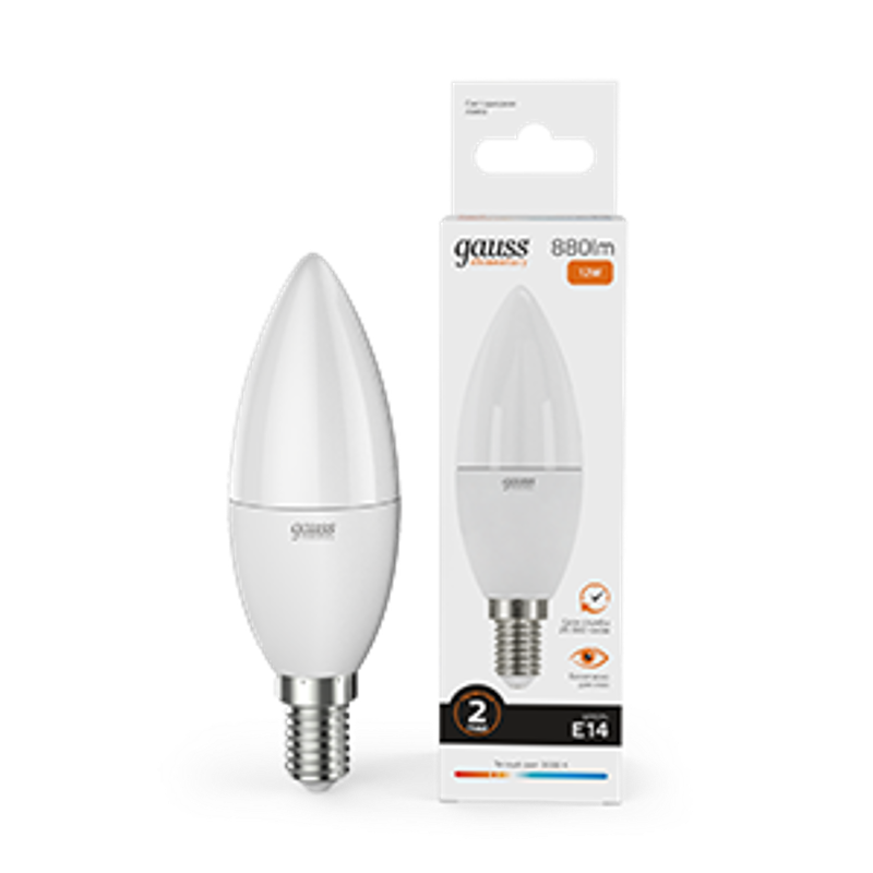 Лампа светодиодная LED Elementary Свеча 12W 880lm E14 3000K