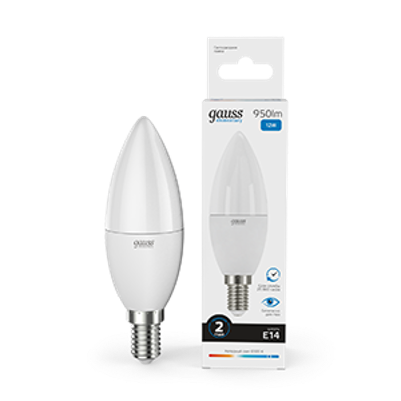 Лампа светодиодная Elementary Свеча 12W 950lm 6500K Е14 LED 1/10/100