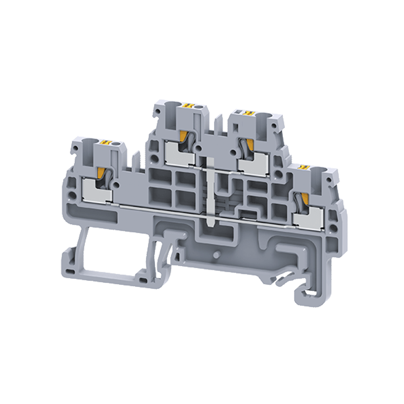 Клемма 2х-ярусная push-in OptiClip CPDL-2,5-2L-I-S-серый