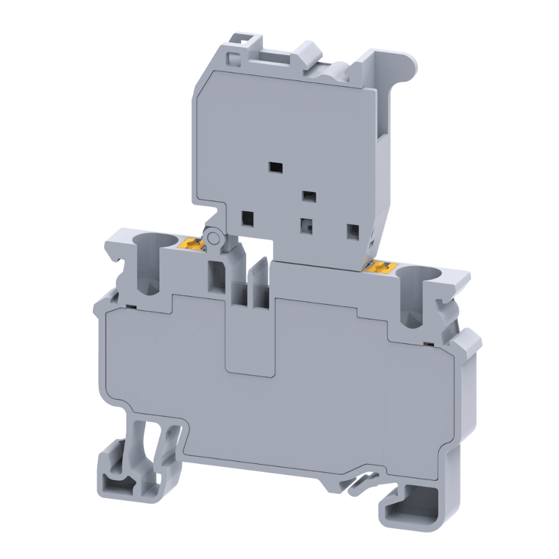 Клемма для предохранителей с индикатором push-in OptiClip CPF-4-HESILED-60V-(5x20)-10A-(0,2-4)-серый