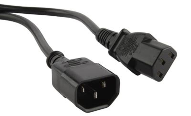 Кабель питания PWC-IEC13-IEC14-5.0-BK монитор-компьютер IEC 320 C13 - IEC 320 C14 (3x1.00), 10A, прямая вилка, 5м, цвет черный