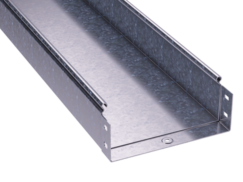Лоток неперфорированный 150х80х3000х1,0мм, цинк-ламельный