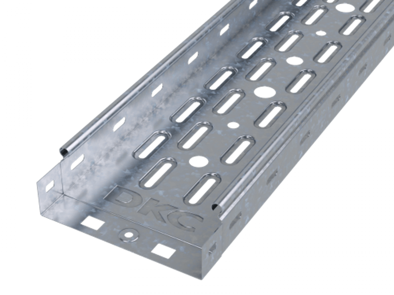 Лоток перфорированный 100х100 L3000, RAL7044