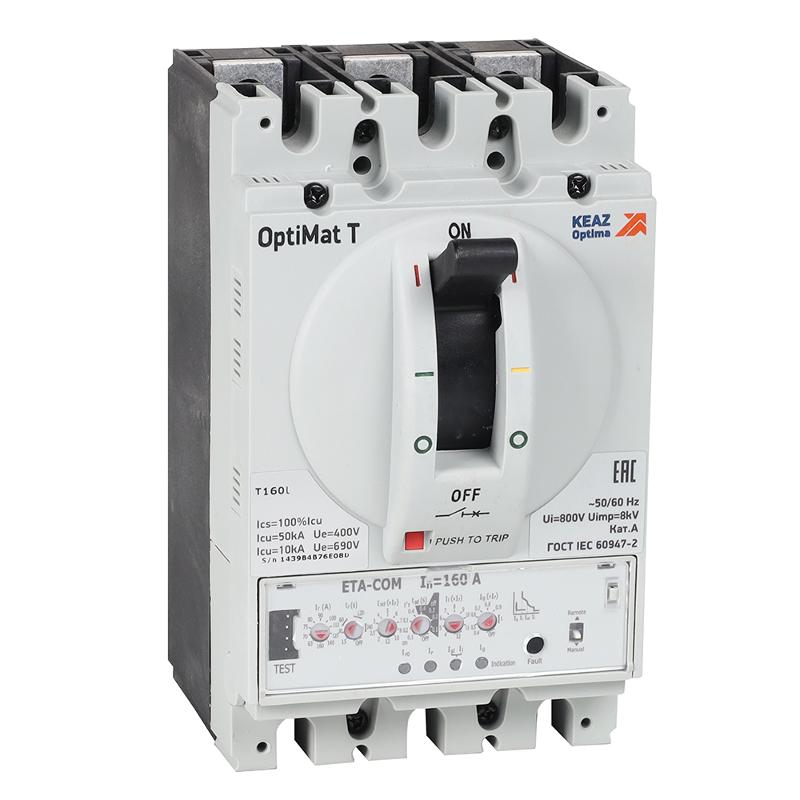 Выключатель автоматический OptiMat T160L ETA-COM 160A 4P