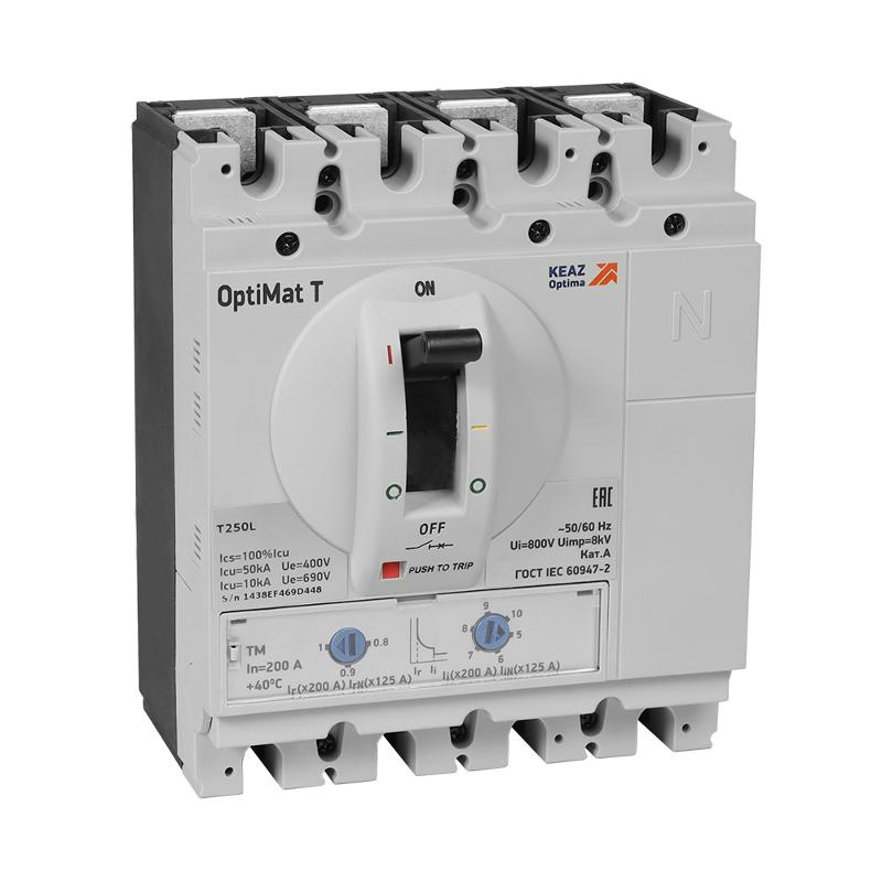 Выключатель автоматический на напряжение до 1000VAC OptiMat T250H-HV TM 50A 3P