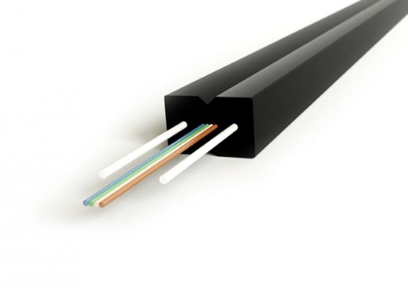 FO-FTTH-IN-9S-8-LSZH-BK Кабель волоконно-оптич. 9/125(SMF-28 Ultra) одномодов, 8волокон,самонесущ.гибкий для внутр прокладки, черн