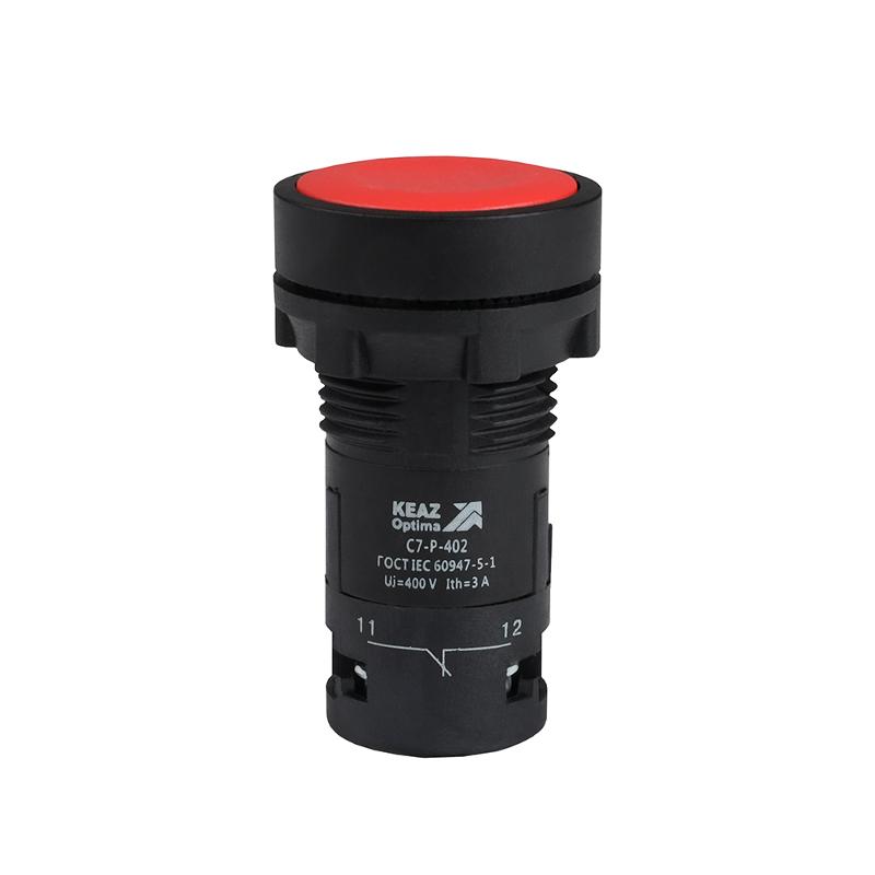 Кнопка OptiSignal Compact D22 C7-P-402 красная 2НЗ XB7NA44