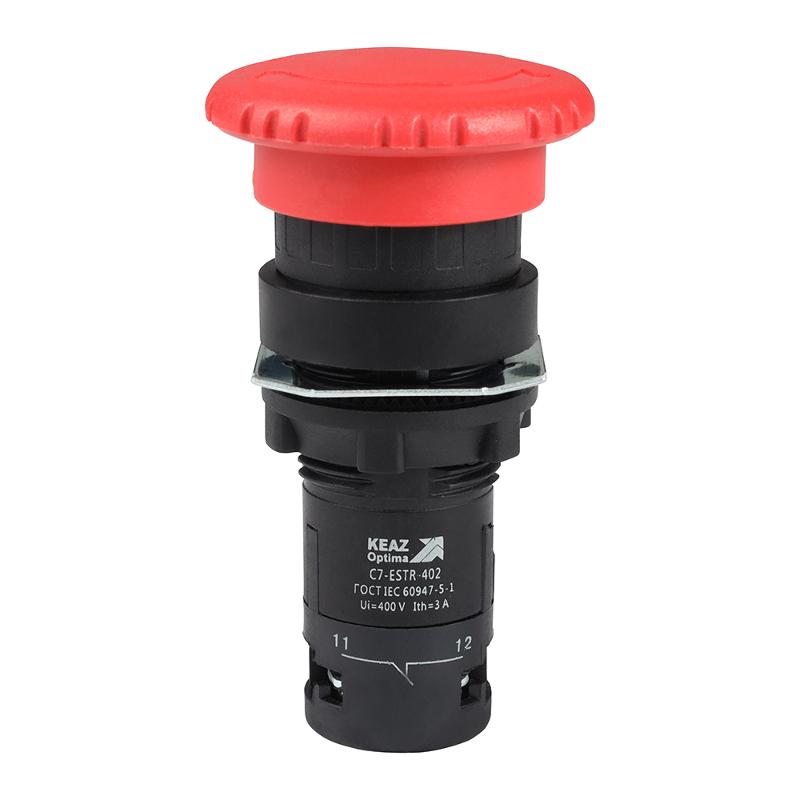 Кнопка аварийного останова OptiSignal Compact D22 C7-ESTR-402 красная 2НЗ XB7ES544P