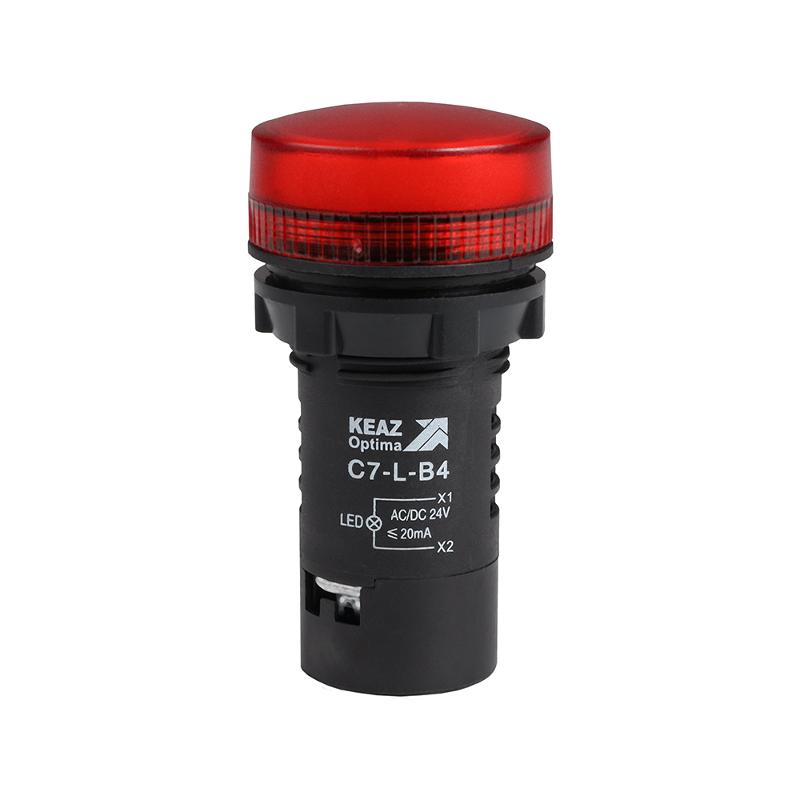 Лампа C7-L-B4 светодиодная красная 24 В AC/DC XB7EV04BP