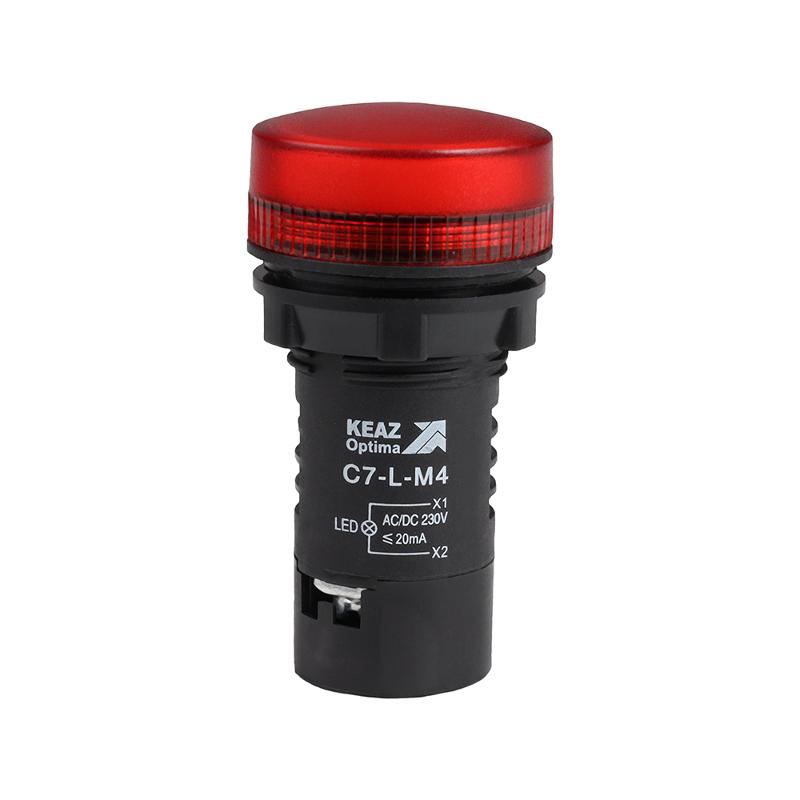 Лампа C7-L-M4 светодиодная красная 230 В AC/DC XB7EV04MP