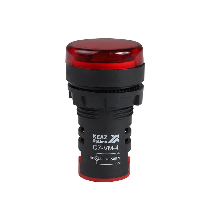 Индикатор напряжения OptiSignal Compact D22 C7-VM-4 красный 20-500 В AC AD22VM