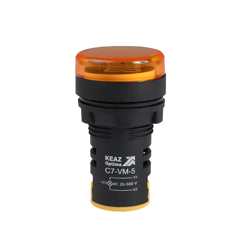 Индикатор напряжения OptiSignal Compact D22 C7-VM-5 желтый 20-500 В AC AD22VM
