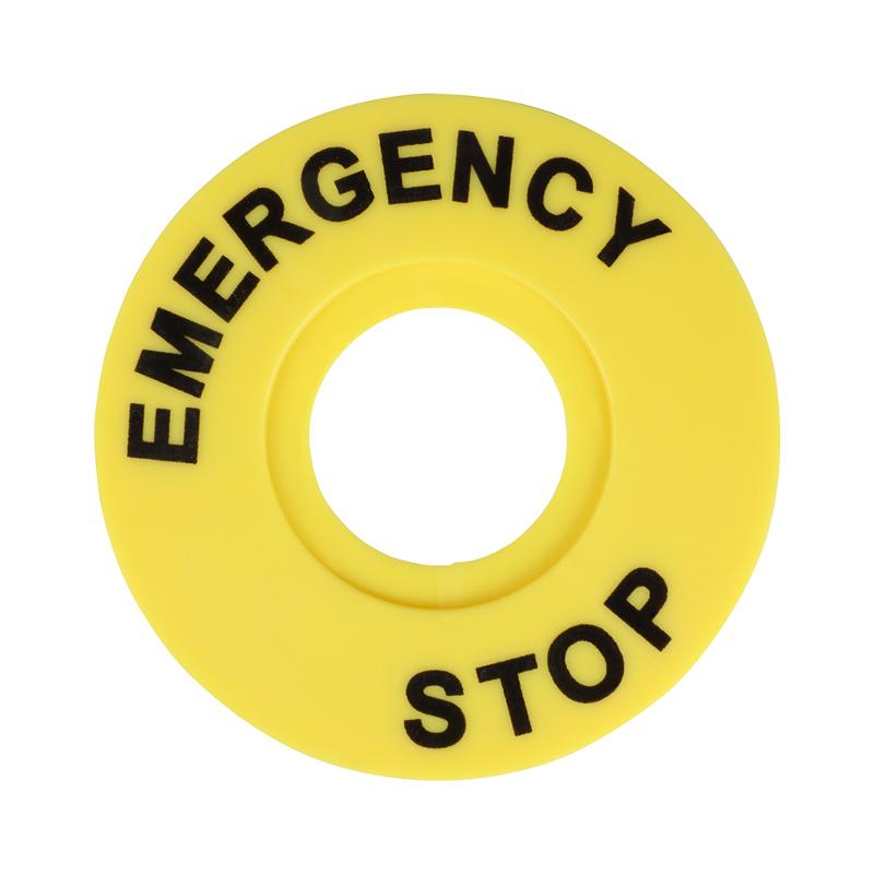 Бирка «Стоп» круглая 90мм (EMERGENCY STOP) OptiSignal Compact D22 C7-MH2290 , ZBY8330