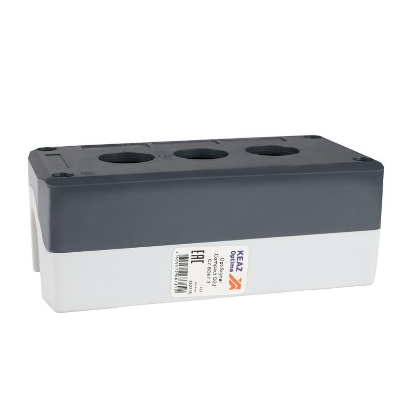 Корпус кнопочного поста OptiSignal Compact D22 C7-BD67-3 3 отв. IP67 XALD03