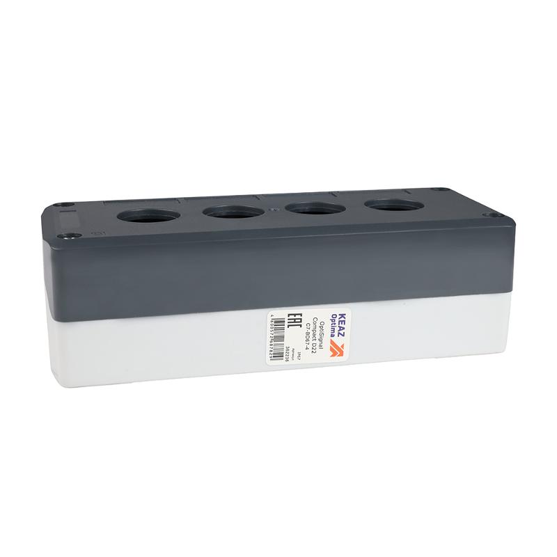 Корпус кнопочного поста OptiSignal Compact D22 C7-BD67-4 4 отв. IP67 XALD04