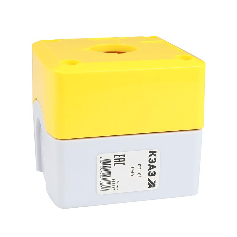 Корпус кнопочного поста КП-101 желтый 1 отв. IP40