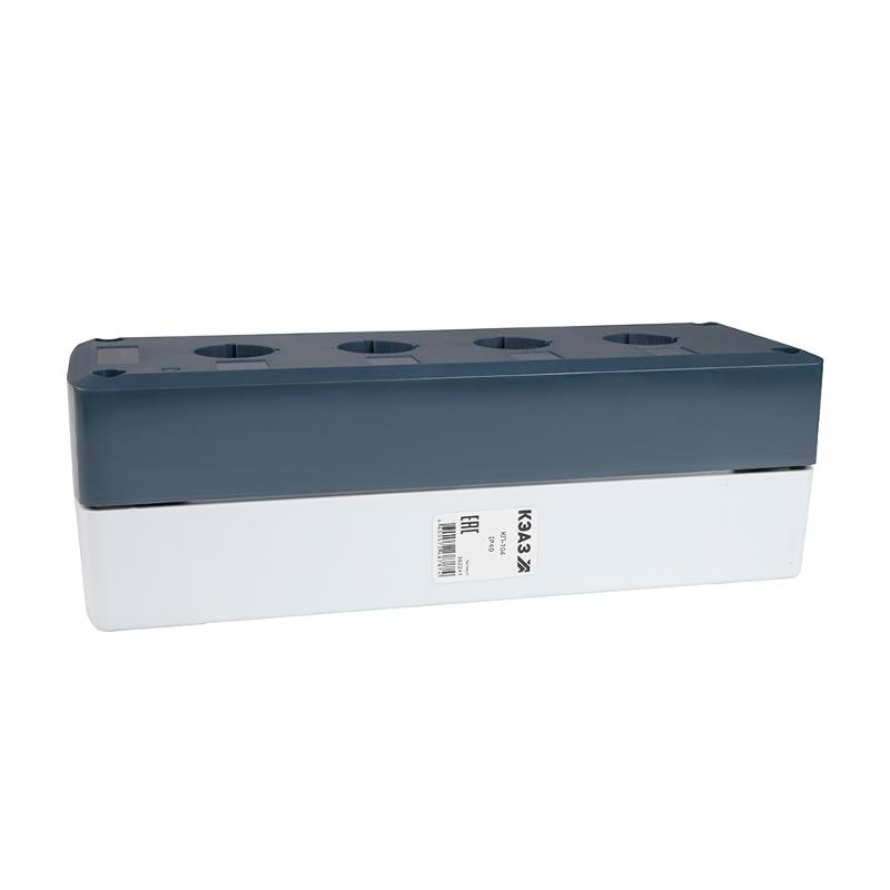 Корпус кнопочного поста КП-104 серый 4 отв. IP40