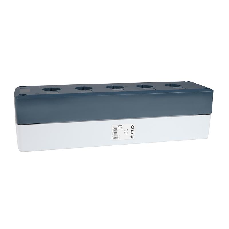 Корпус кнопочного поста КП-105 серый 5 отв. IP40