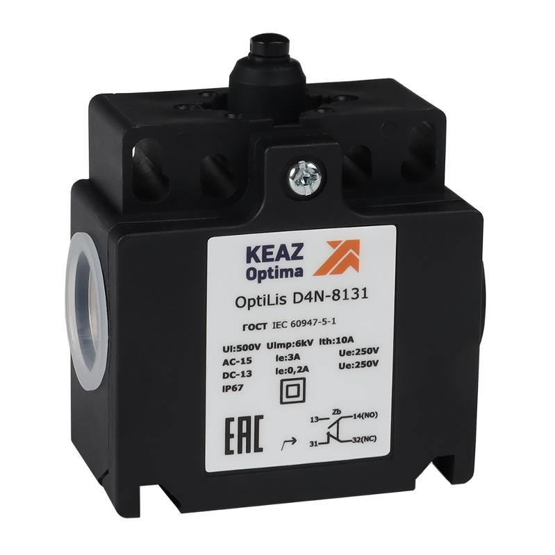 Выключатель концевой OptiLiS D4N-8131 толкатель пластиковый EN 50047 XCKT2112P16