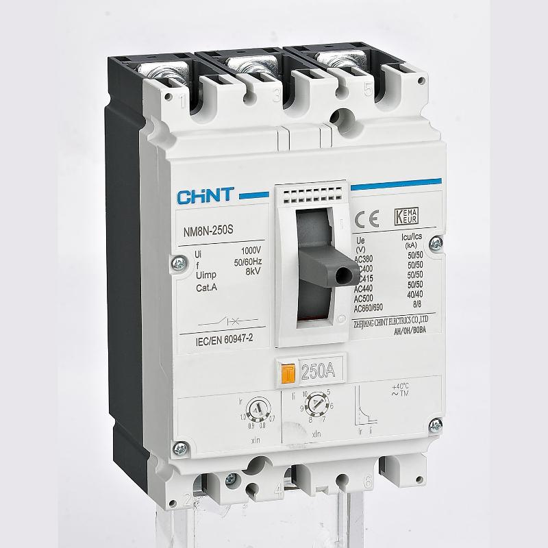 Выключатель автоматический NM8N-250HVC TM 3P 160А 36кА с рег. термомаг. расцепителем (R)