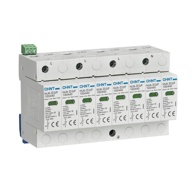 Ограничитель имп. перенапр. NU6-IIG 4Р In=40kA Uc=440B Im=100kA (R)