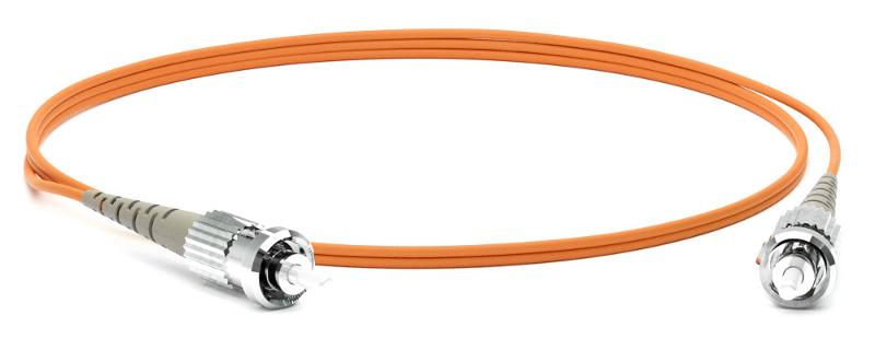 FC-S2-50-ST/PR-ST/PR-H-1.5M-LSZH-OR Патч-корд волоконно-оптический (шнур) MM 50/125, ST-ST, 2.0 мм, simplex, LSZH, 1.5 м