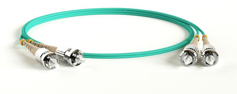 FC-D2-503-ST/PR-ST/PR-H-0.5M-LSZH-AQ Патч-корд волоконно-оптический (шнур) MM 50/125(OM3), ST-ST, 2.0 мм, duplex, LSZH, 0.5 м