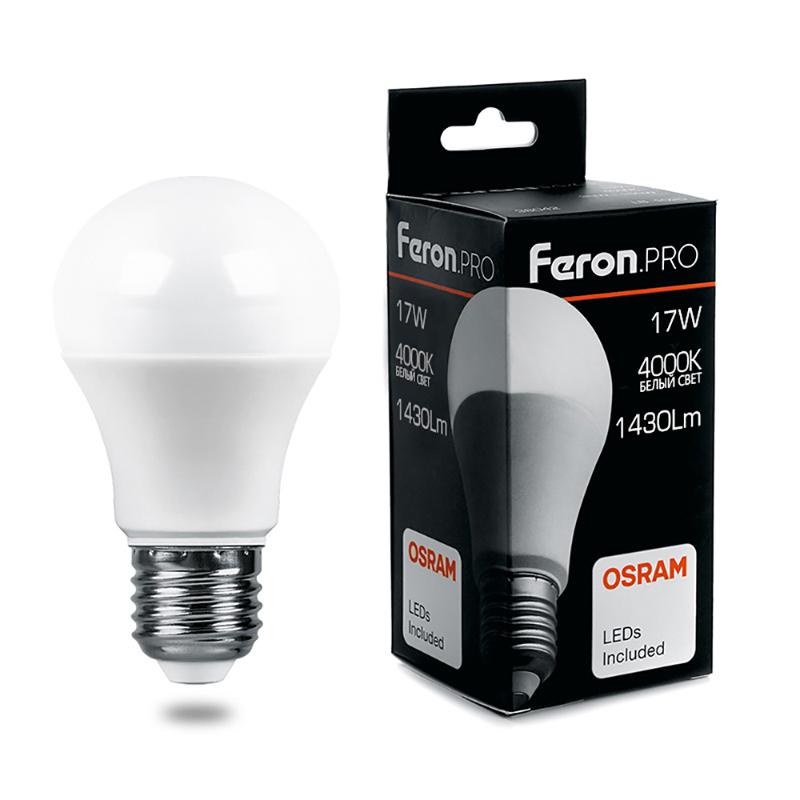 Лампа светодиодная .PRO LB-1017 Шар E27 17W 4000K OSRAM LED