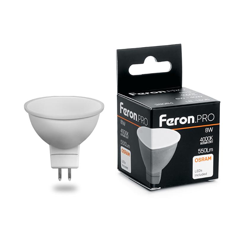 Лампа светодиодная .PRO LB-1608 MR16 G5.3 8W 4000K OSRAM LED