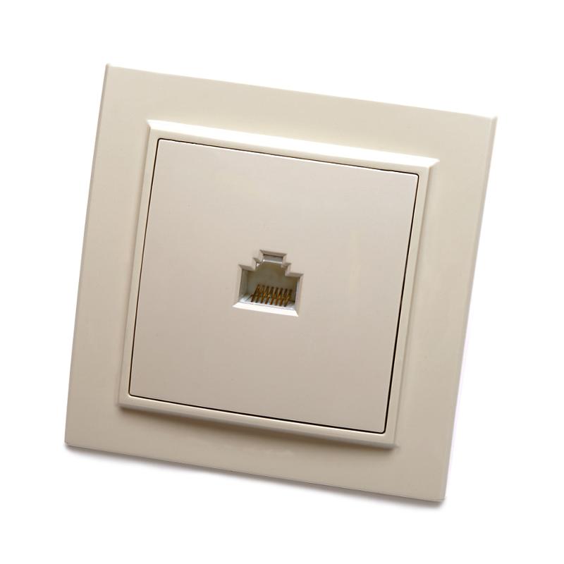 PST00-9007-02 Розетка компьютерная 1-местная RJ-45, серия Эрна, слоновая кость