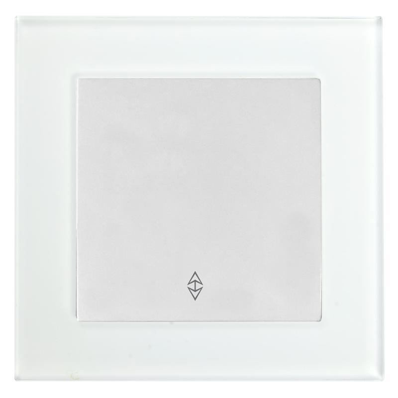 GLS10-7005-01 Переключатель 1-клавишный, 250В, 10А, серия Катрин, белый
