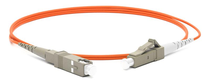 FC-S2-62-LC/PR-SC/PR-H-1.5M-LSZH-OR Патч-корд волоконно-оптический (шнур) MM 62.5/125, LC-SC, 2.0 мм, simplex, LSZH, 1.5 м