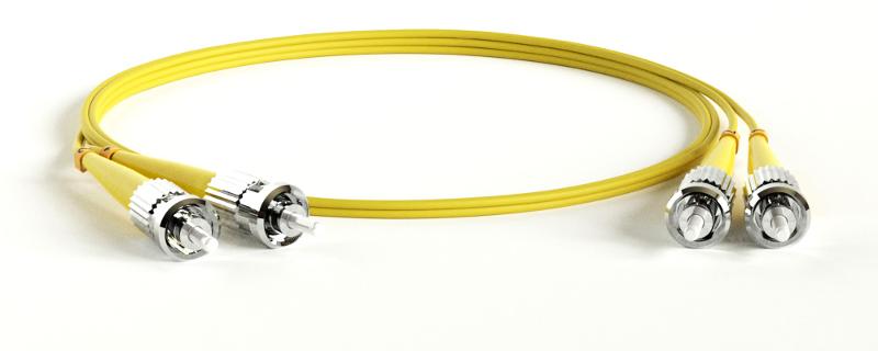 FC-D2-9-ST/UR-ST/UR-H-1.5M-LSZH-YL Патч-корд волоконно-оптич. (шнур) SM 9/125 (OS2), ST/UPC-ST/UPC, 2.0 мм, duplex, LSZH, 1.5 м