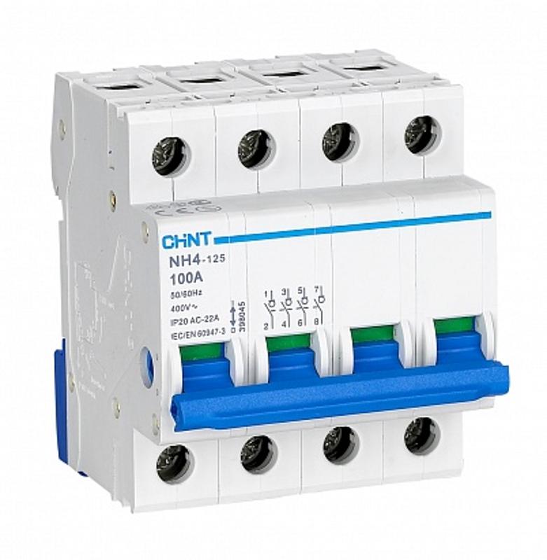 Выключатель нагрузки NH4 4P 80A (DB) (R)