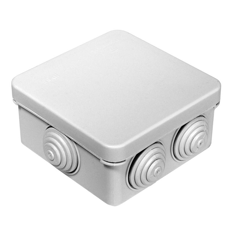 Коробка распределительная для о/п 80х80х40 (105шт/кор) IP55 безгалогенная (HF)