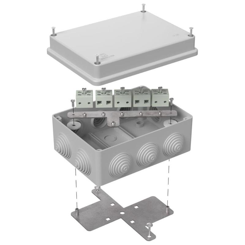 Коробка огнестойкая для о/п 40-0310-FR6.0-10 Е15-Е120 RAL7035 150х110х70 (6 шт/кор) серая