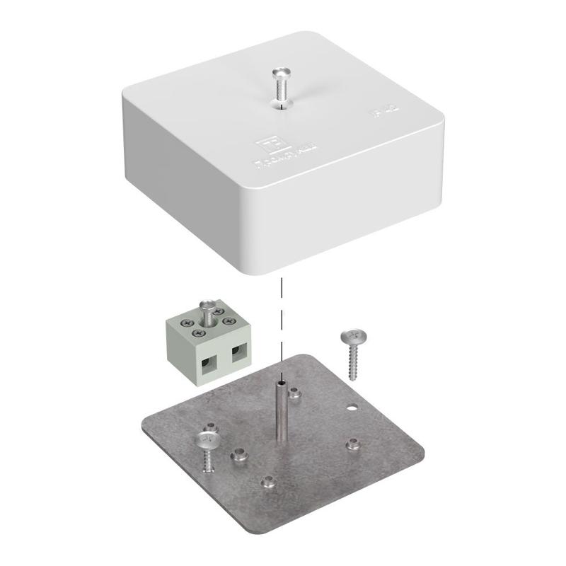 Коробка огнестойкая для кабель-канала Е15-Е120 75х75х30 IP42  2p, 6.0 мм.кв.