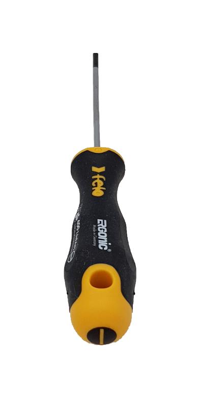 Отвертка Ergonic плоская шлицевая 2,5X0,4X75