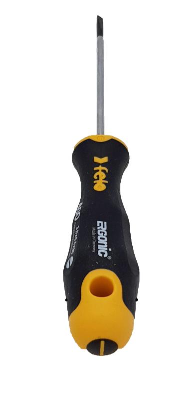 Отвертка Ergonic плоская шлицевая 3,0X0,5X80