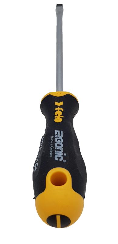 Отвертка Ergonic плоская шлицевая 6,5X1,2X150