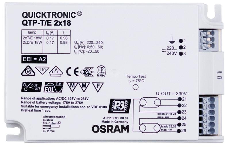 ЭПРА 1х10Вт 1-10 в QTP-D/E 1X10-13/220-240 VS20