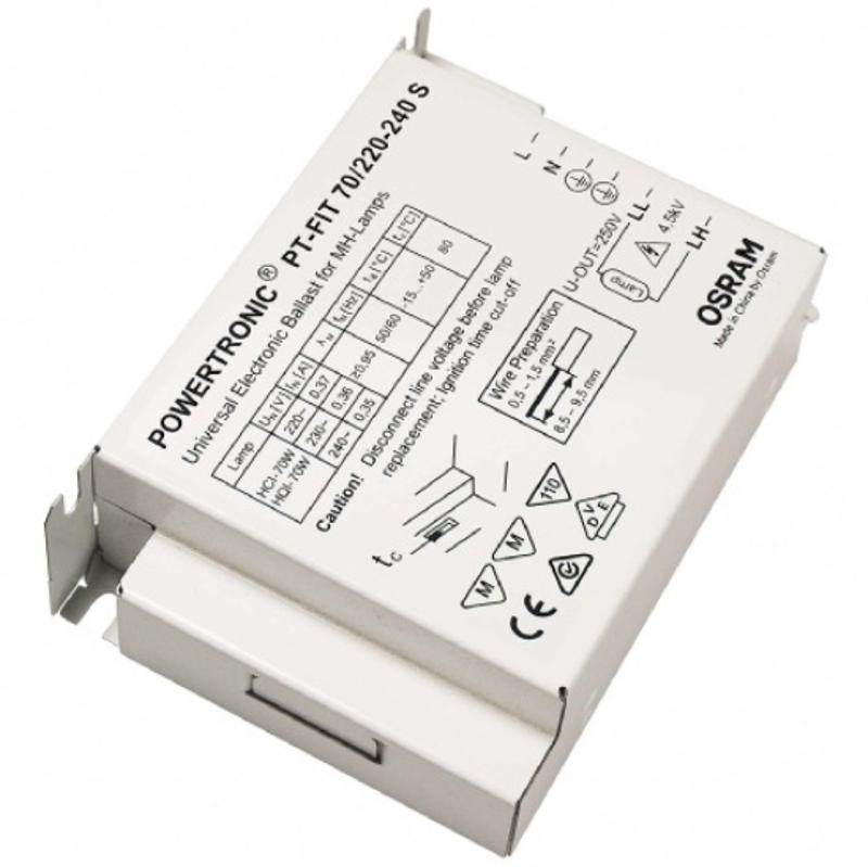 ЭПРА для МГЛ ламп PT-fit 70/230-240 S 110*75*30
